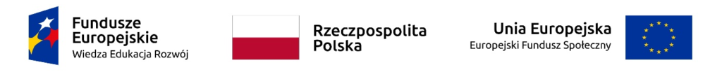 Obraz przedstawia logotypy Fundusze Europejskich, Polski oraz Unii Europejskiej